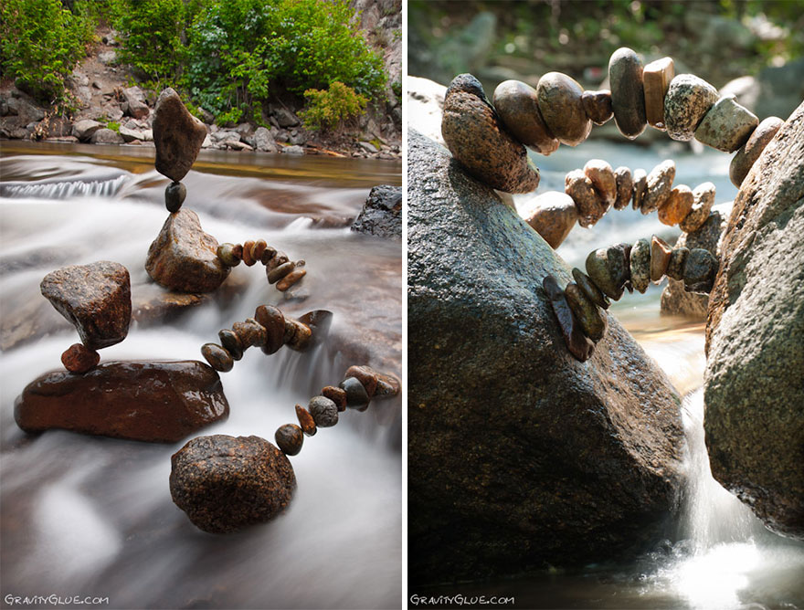 Artist Creates Impossible Towers Of Balanced Rocks To Meditate