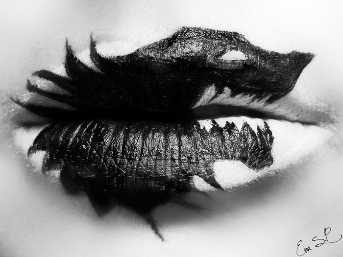 Beautifully Creepy Halloween Lip Makeup Ideas By Eva Pernas
