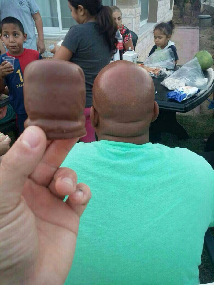 This Candy Looks Like This Man's Head