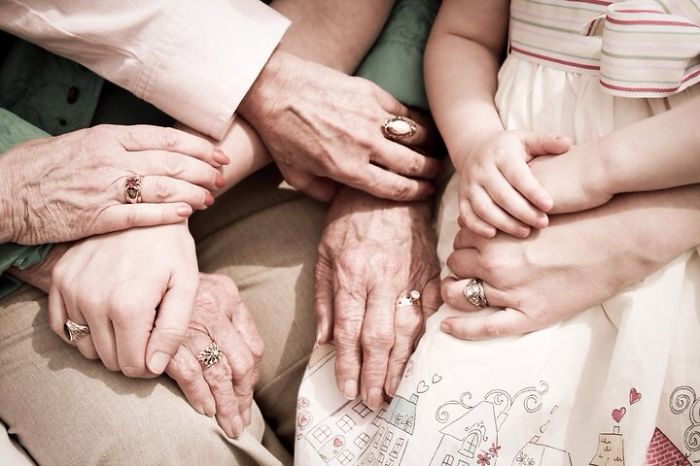 4 Generations Of Hands