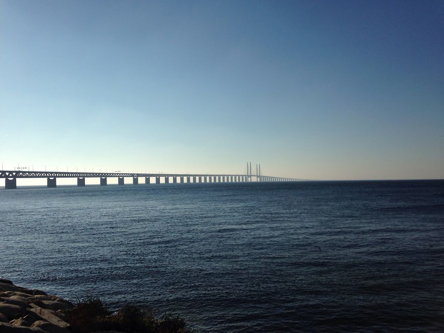 Öresund Bridge, Between Copenhagen And Malmö, Sweden And Denmark