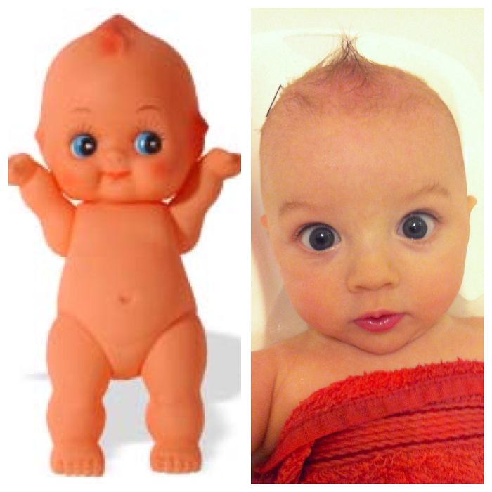 Baby Looks Like Kewpie Doll