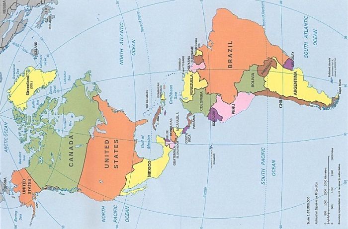 The Western Hemisphere Looks Like A Duck Sideways