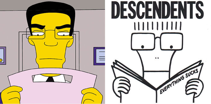 Frank Grimes (the Simpsons) & Milo Aukerman (the Descendents)