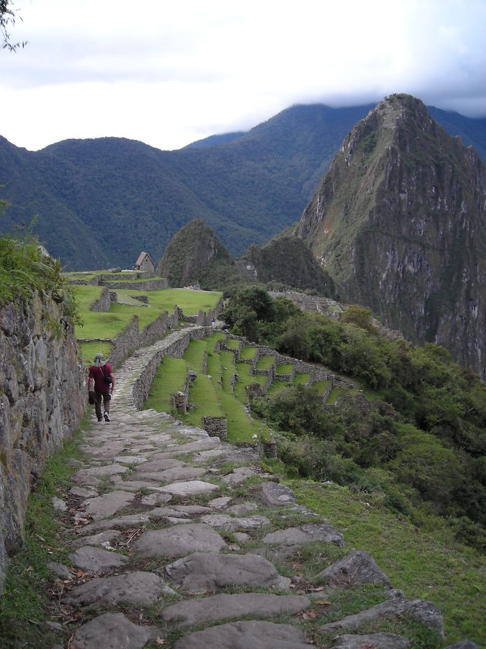 Entering Machu Picchu From The Inca Trail.