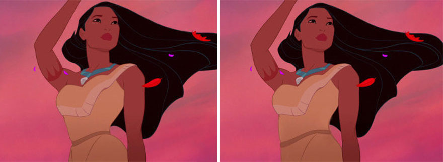 How Disney Princesses Would Look If They Had Realistic Waistlines