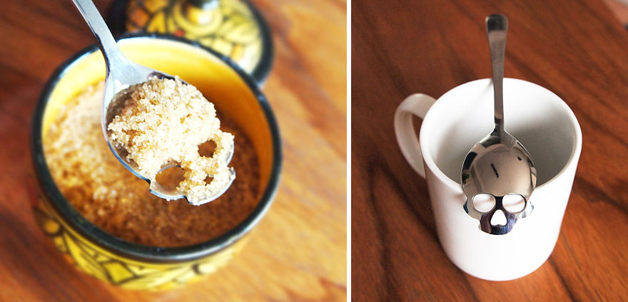 Skull-Shaped Tea Spoons Encourage You To Use Less Sugar