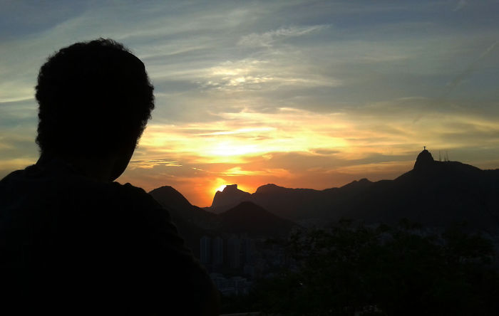 Sunset From The Sugar Loaf Mountain In Rio De Janeiro, Brazil