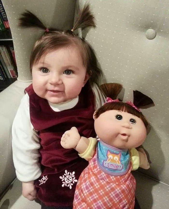 This Girl Looks Like This Doll