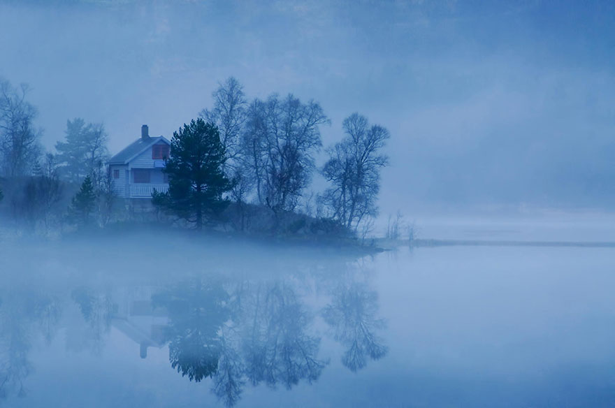 Fog By The Lake, Norway