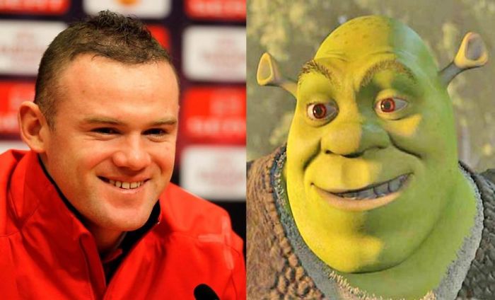 Wayne Rooney And Shrek