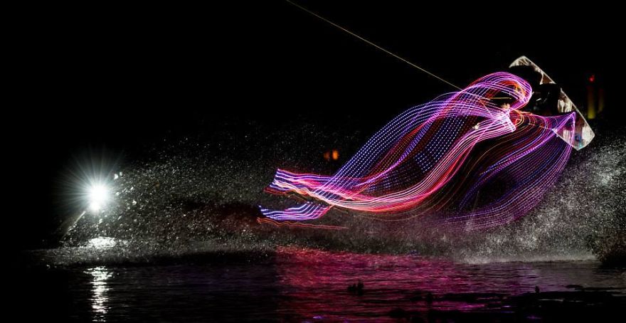 Luminescencia Project: We Installed LED Lights On Wakeboards