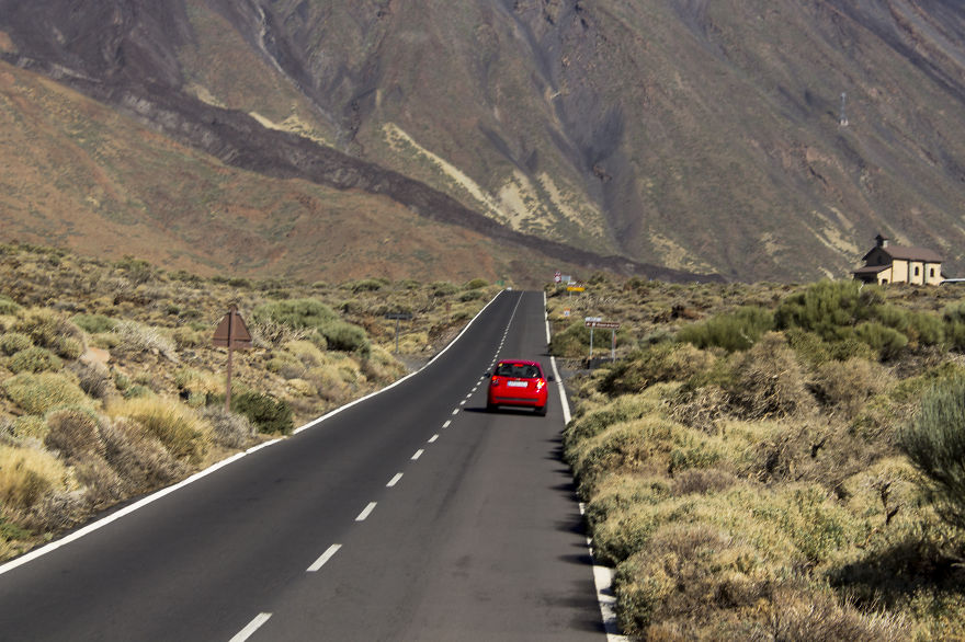 Road To Teide Volcano On Tenerife Island, Spain