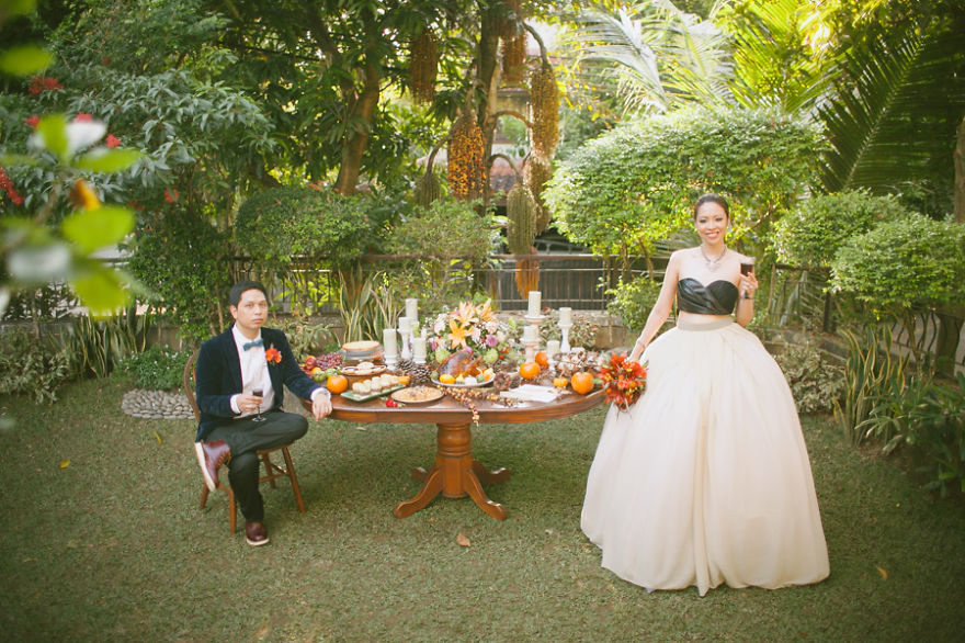 Thanksgiving-Themed Wedding From Rebellious Brides
