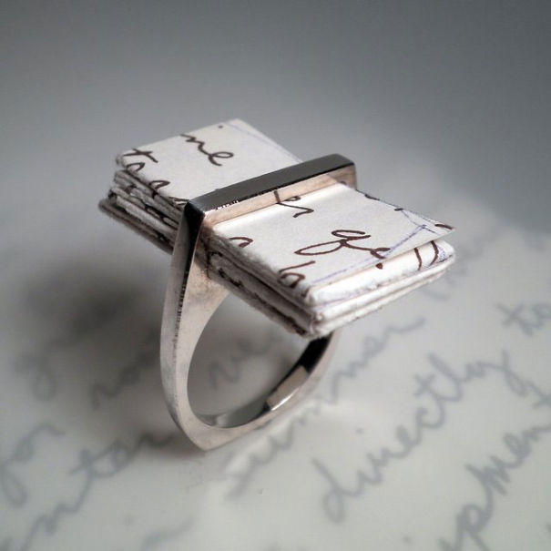 Engagement Ring With A Love Letter Inside