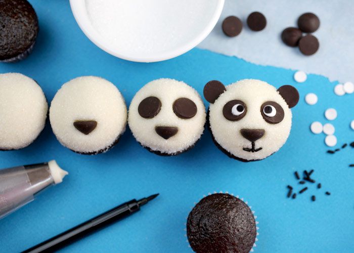 Cute Panda Cupcakes