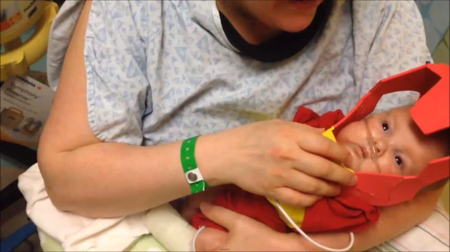 This Doting Dad Made His Baby Boy An Iron Man Costume So He Can Get Well Soon