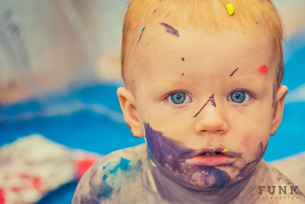 Take A Room Full Of Children And Add Some Paint. Watch What Happenes Next