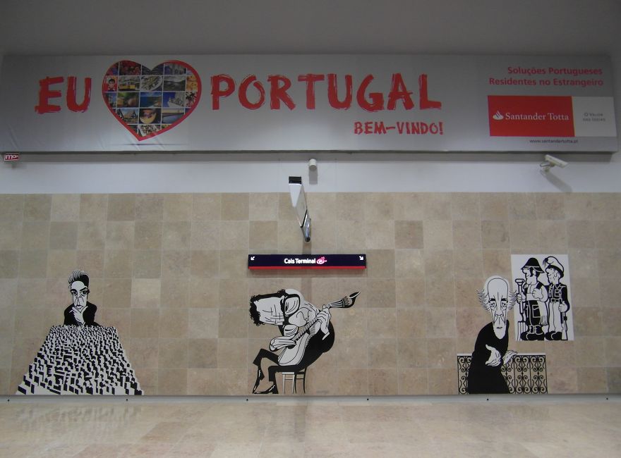 Lisbon Airport Metro Station, Portugal