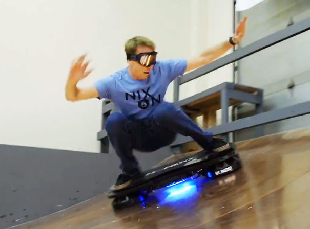 Tony Hawk Rides The World's First Real Hoverboard