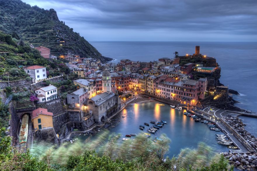 Vernazza At Dusk, Cinque Terre, Italy | Felipe Pitta
