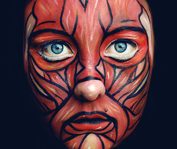 My Face Paintings: I’m Inspired By The Horrible And I Like To Add A Dark Twist