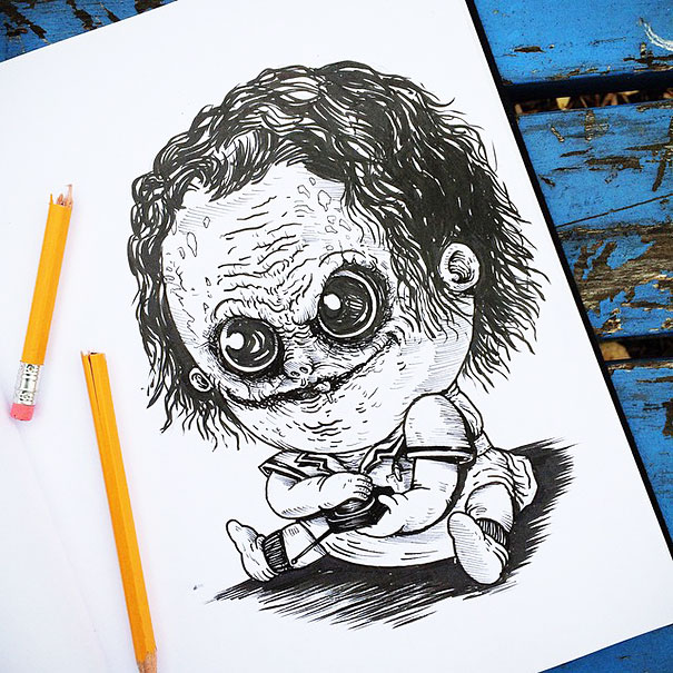 baby-terrors-iconic-horror-monsters-illustrations-alex-solis-28