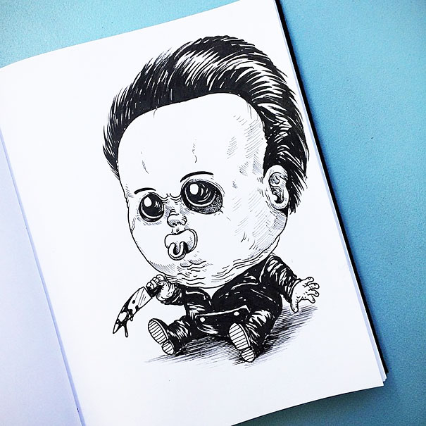 baby-terrors-iconic-horror-monsters-illustrations-alex-solis-7