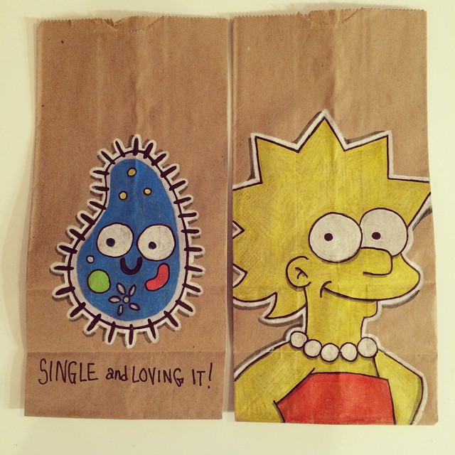 Divorced Mom Bonds With Her Kids By Drawing Cool Lunch Bag Illustrations