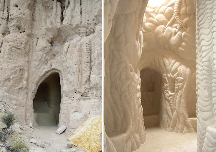 This Artist Spent 10 Years Carving A Giant Cave - Alone With His Dog