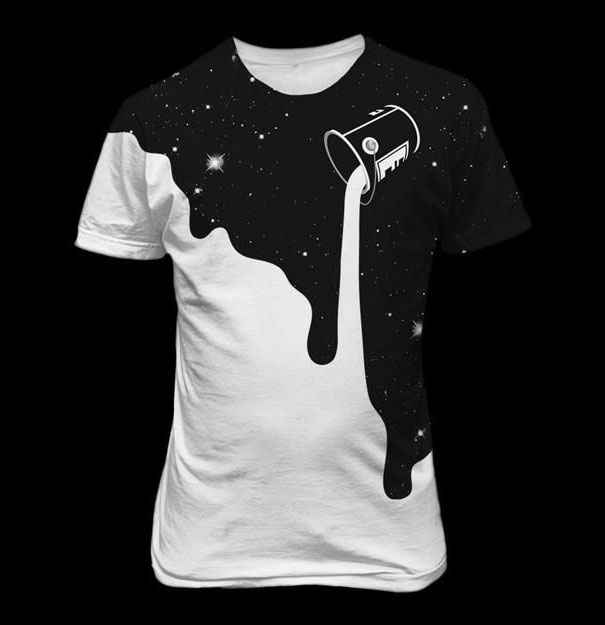 Creative galaxy crafts t-shirt design - Space Paint T-shirt