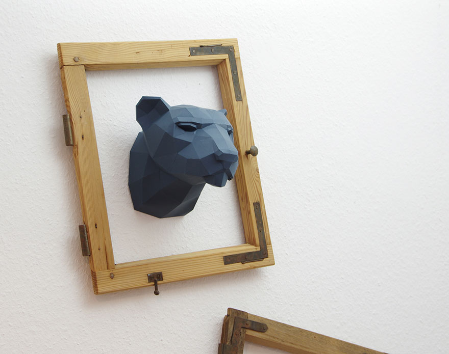 Geometric Paper Animal Sculptures By Wolfram Kampffmeyer | Bored Panda