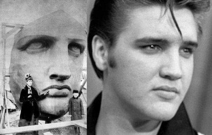 Statue Of Liberty And Elvis Presley