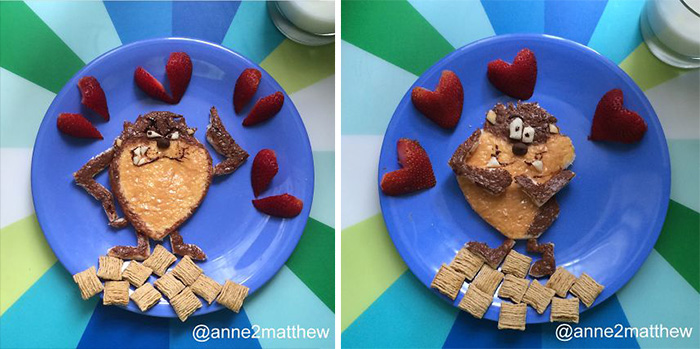 Mother Of 4 Wakes Up Early To Make Creative Breakfasts For Her Kids