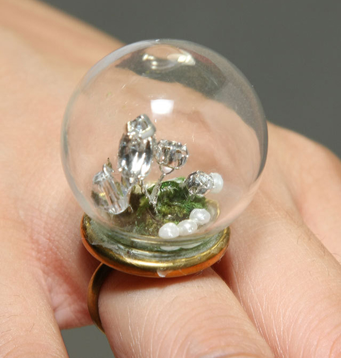 Growing Crystals Ring