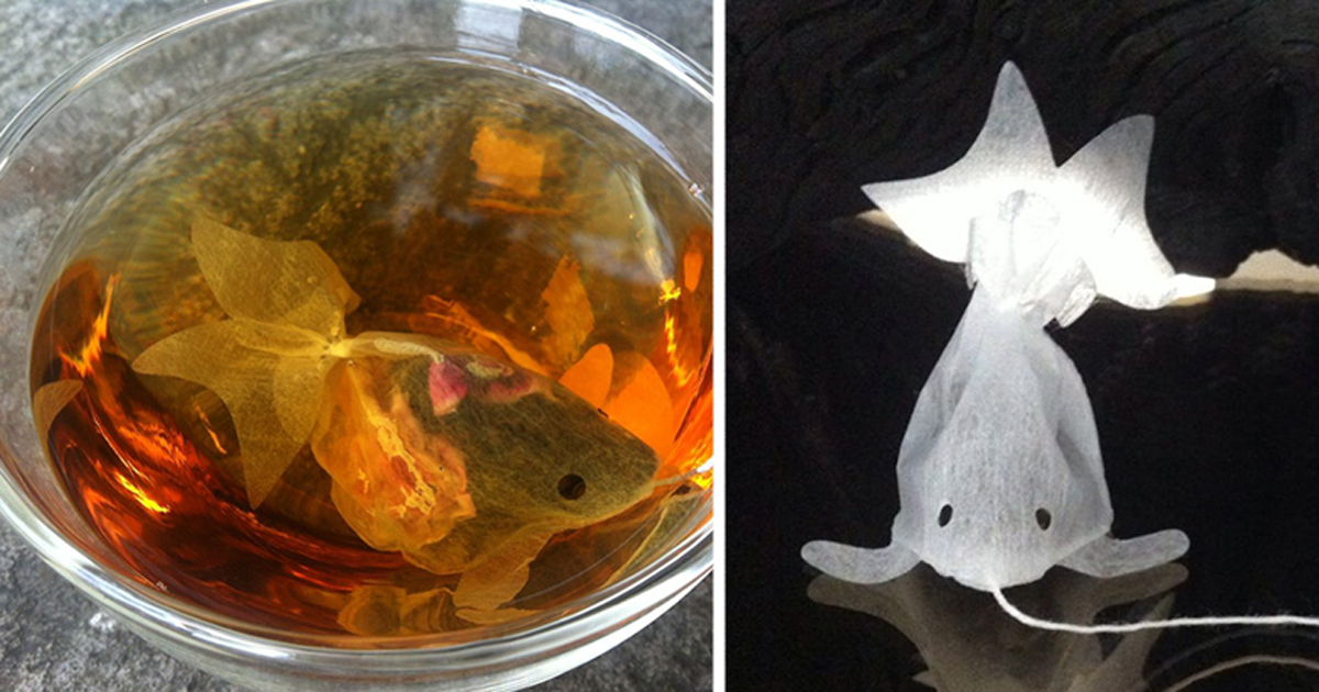waarde condoom Per ongeluk Goldfish Tea Bags Will Turn Your Teacup Into A Fishbowl | Bored Panda