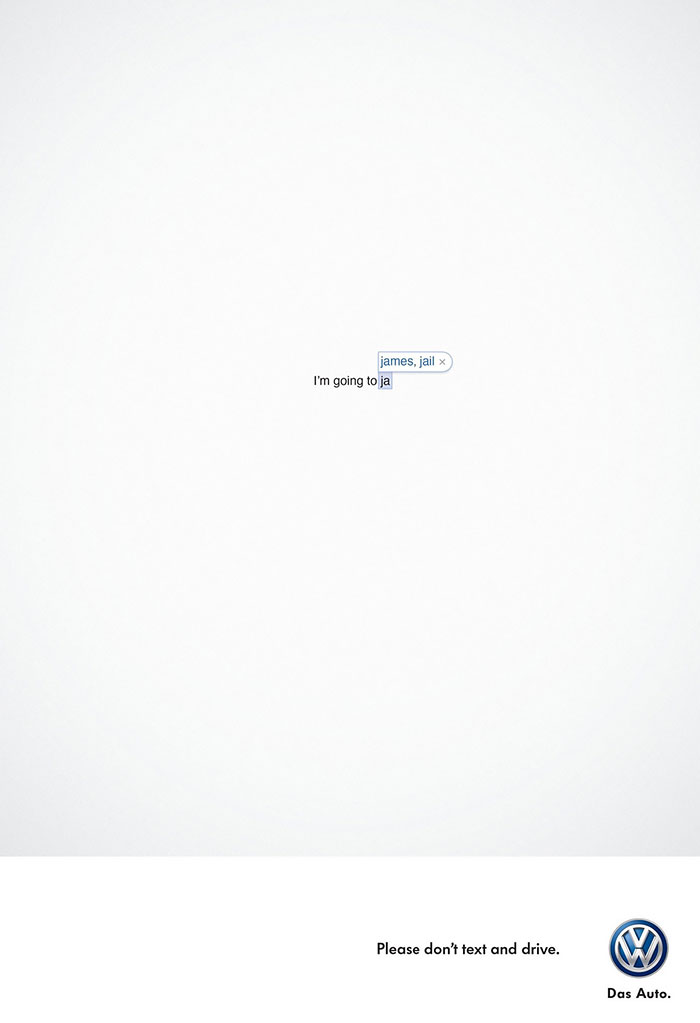 Volkswagen: Please Don't Text And Drive.