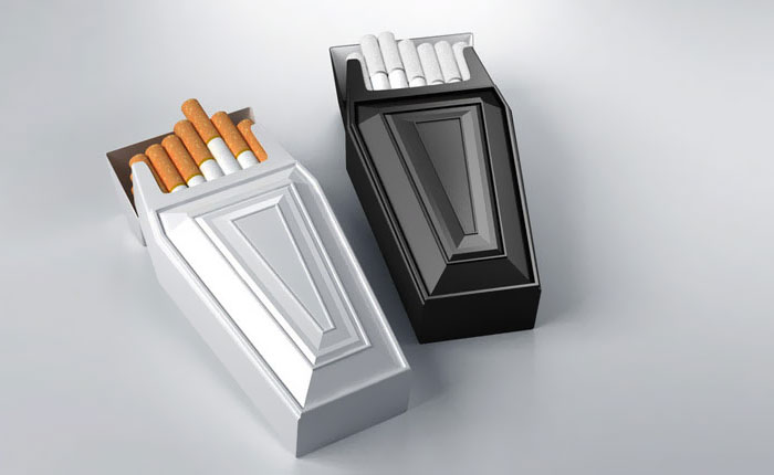 Coffin-shaped Cigarette Case