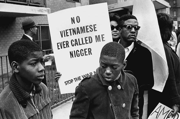 African Americans Protest Against The War In Vietnam During The Harlem Peace March, 1967
