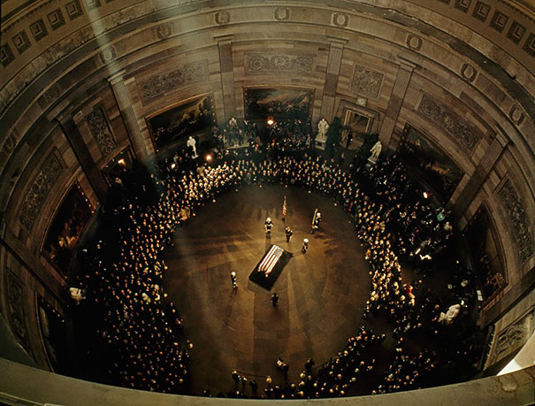 Bird’s Eye View Of Jfk’s Funeral In The Capitol Building, November, 1963