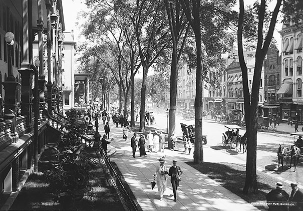 Broadway At The United States Hotel Saratoga Springs, N.y. Ca 1900-1915