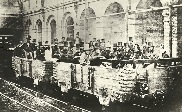 The First Ever Underground Train Journey, Edgware Road Station, London, 1862