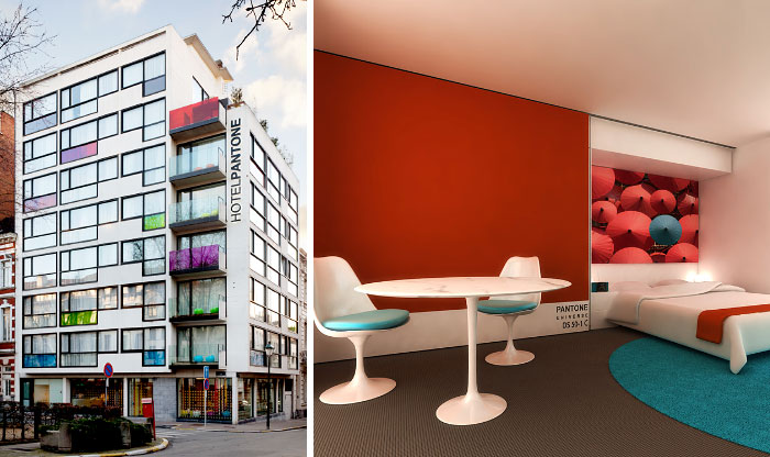 There’s A Hotel In Brussels That Lets You Sleep In Your Favorite Pantone Colors