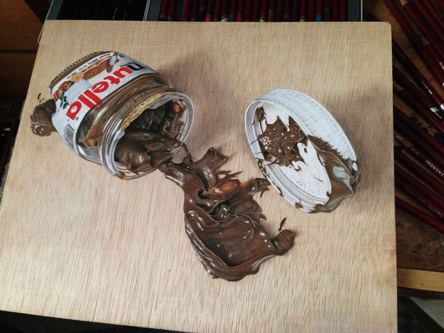 Self-Taught Singaporean Artist Creates Hyper-Realistic Drawings On Wooden Boards