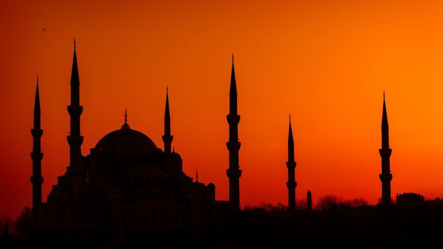 The Blue Mosque - (sultan Ahmed Mosque) At Sunset John Cavacas