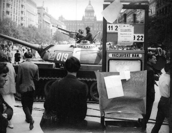 Russian Occupation, August 21st 1968; Venceslas Square, Prague, Czech Republic