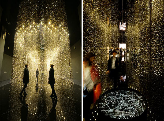 65,000 Watch Base-Plates Create A Magical Rain Installation In Tokyo