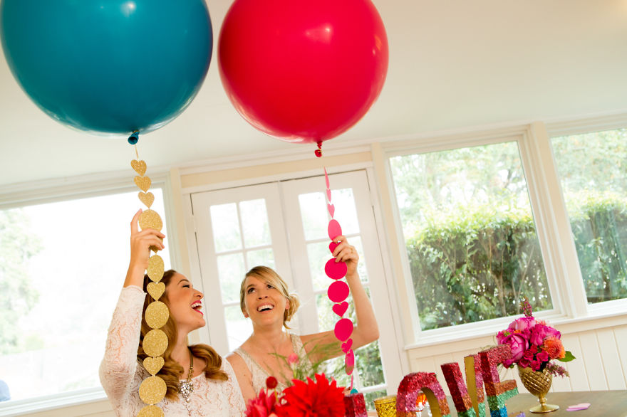 Stunning Lesbian Wedding Inspiration For Your Rainbow Pride-loving Heart