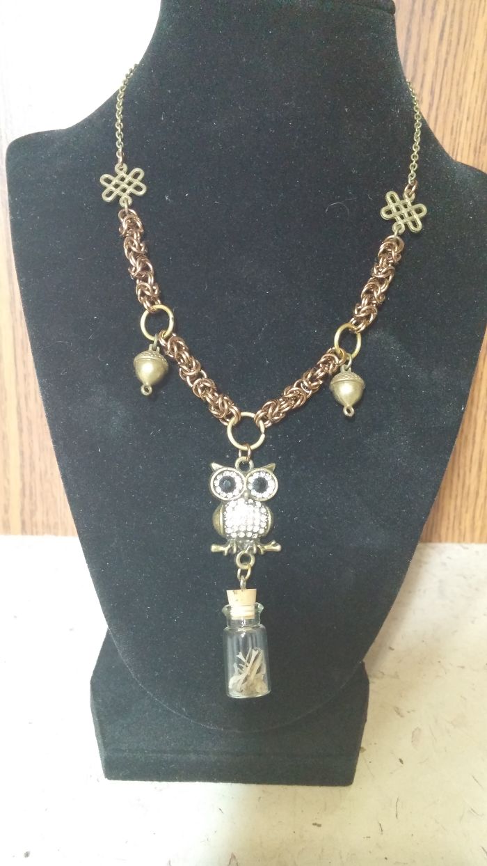 Owl Reliquary Necklaces