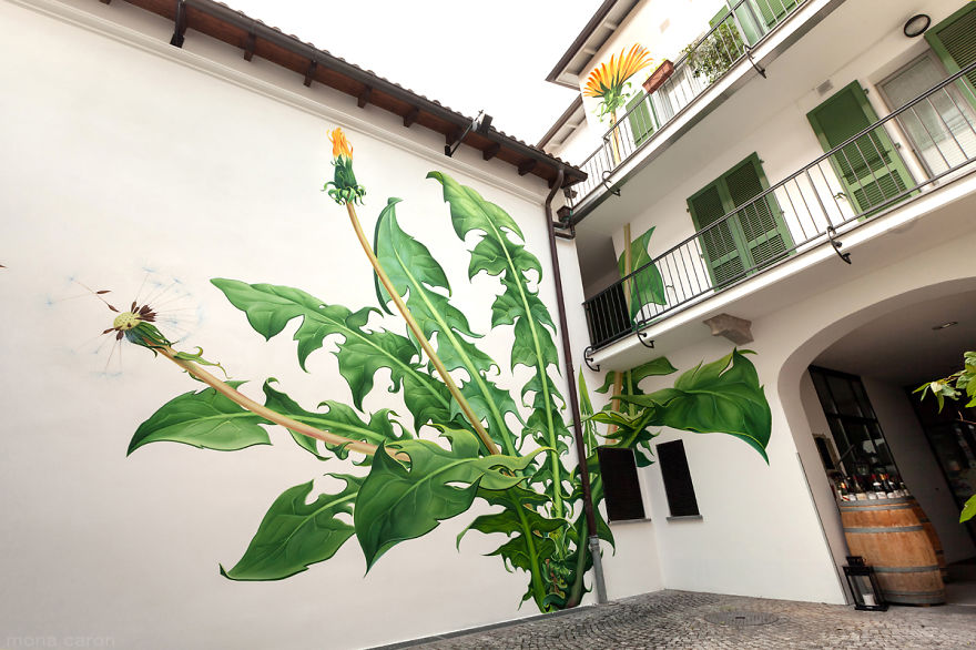 I Paint Weed Murals That Slowly Take Over The City (Gifs+Video)